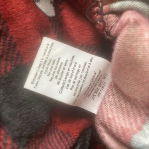 Snoopy Peanuts Dog Pajamas red and black plaid Berkshire Pet collection Medium - Picture 9 of 11